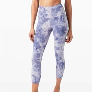 Lululemon Align High Rise 21" Inseam Leggings Diamond Dye Iced Peri Purple 6